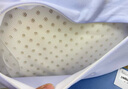 水星兒童枕頭A類(lèi)乳膠枕頭芯泰國(guó)天然乳膠原液 抗菌純棉枕套 30×50×7/9cm 曬單實(shí)拍圖