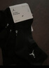 Jordan男女喬丹運動襪 刺繡Logo 三雙裝 速干中筒襪DX9655-010黑M 曬單實拍圖