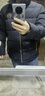 MANGANO輕奢品牌男裝秋冬新款男士羽絨服奢侈品男裝舒適立領(lǐng)90鴨絨外套男 黑色 52 （180/100A） 曬單實(shí)拍圖