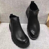 Jeep吉普男鞋夏季新款馬丁靴男英倫風(fēng)男士休閑鞋高幫真牛皮休閑皮鞋男 黑色 【標(biāo)準(zhǔn)皮鞋碼】 41 曬單實拍圖