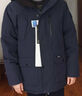 君羽羽絨服男新款戶(hù)外加厚白鵝絨服800蓬防風(fēng)保暖白鵝絨夾克H52217 深藍 M （推薦121-140斤） 曬單實(shí)拍圖