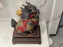 莫尼森（MOREISAN）陶瓷麒麟擺件一對(duì)大號(hào)公母中式家居玄關(guān)裝飾品送搬家禮物喬遷 祥瑞麒麟小號(hào)紅色一對(duì) 曬單實(shí)拍圖