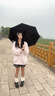 左都（ZUODU）遮陽傘加大黑膠防曬傘反向傘女晴雨兩用傘防紫外線傘upf50+太陽傘 【靜謐白8骨】加大反向+晴雨兩用 曬單實(shí)拍圖