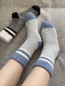 雅鹿珊瑚絨襪子男中筒襪冬季加絨加厚保暖睡眠地板襪冬天毛絨家居長(cháng)襪 (卡其+白色+藍色) 3雙 均碼 曬單實(shí)拍圖