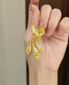 瑞諾黃金鳳凰耳環(huán)女新款999足金鳳舞九天耳飾生日禮物送女友 勿拍/克重多退少補 曬單實拍圖