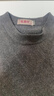 恒源祥【含山羊絨+羊毛】羊毛衫男士半高領(lǐng)提花秋冬毛衣 中灰 175/92A  曬單實(shí)拍圖