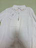 子牧棉麻春裝 女文藝小清新刺繡梅花寬松甜美襯衫長(cháng)袖上衣8609 白色 XXL(建議135-145斤) 曬單實(shí)拍圖