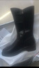 紅蜻蜓女靴冬季長(cháng)筒靴加絨保暖坡跟增高中老年棉鞋WBC442371C黑色38 曬單實(shí)拍圖