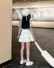 moonkids女童蛋糕裙2025夏季純棉裙子女孩芭蕾公主短裙兒童半身裙夏裝新款 4473白色蛋糕裙 110 cm 曬單實拍圖
