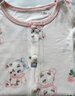 顆粒熊（KELIXIONG）嬰兒連體衣夏季薄款睡衣寶寶衣服長袖哈衣棉韓版爬服新生兒衣服 白色(5A面料) 66cm 曬單實(shí)拍圖