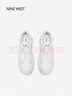 NINE WEST/玖熙厚底增高小白鞋女餅干底休閑鞋 NR510804CK白色36 曬單實拍圖