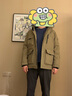 波司登（BOSIDENG）羽絨服男短款連帽加厚新國標90絨商場同款寬松休閑外套 工裝卡其7522 XL 185/104A 體重約160-170斤 曬單實拍圖