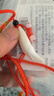 水云淼2024新款真黑狗牙吊墜護(hù)身符嬰兒兒童寶寶噩夢手鏈項(xiàng)鏈狗牙掛件 4.0-4.3cm紅繩吊墜（通用款） 曬單實(shí)拍圖