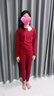 like uu撲撲鳥兒童保暖內(nèi)衣套裝紅色秋衣秋褲男女童過年服新年禮物 150 適合145-155cm 60-90斤 曬單實拍圖