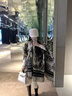 CinvaiKrose輕奢斗篷女秋冬新款水墨畫(huà)圍巾保暖女披肩生日禮物送女友老婆 CK圍巾-水墨色【紅禮盒包裝】 曬單實(shí)拍圖