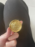 奢名紀黃財神黃金吊墜純手工鏨刻男女款錘紋999足金包銀實心款節(jié)日送禮 包金3.5克大號黃財神吊墜總約50g 曬單實拍圖