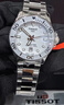 天梭（TISSOT）【官方授權(quán)店】 瑞士手表 新款海星系列潛水運動計時石英女表 白盤鋼帶T120.210.11.011.00 曬單實拍圖