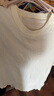 名創(chuàng)優(yōu)品（MINISO）短袖男純棉休閑寬松夏季圓領(lǐng)百搭青少年潮流半袖t恤 淺米 XL 曬單實(shí)拍圖