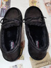 斯凱奇（Skechers）女鞋秋冬加絨保暖單鞋輕便舒適休閑鞋樂福鞋一腳蹬167687 曬單實拍圖