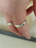 千足尹刻字999足銀戒指男女情侶定制素圈單身閉口簡(jiǎn)約光面小指尾節日禮 15號(周長(cháng)55mm) 曬單實(shí)拍圖