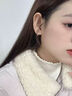 夢黛麗品牌耳飾女【3D拋光工藝】2025輕奢高級感簡約大方耳環(huán)耳扣耳圈 中版【內徑12mm】 銀色一對 曬單實拍圖
