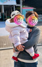戴維貝拉（DAVE＆BELLA）新生兒羽絨連體衣女寶新款冬裝爬服哈衣連帽幼兒包屁衣童裝 淺紫色【現(xiàn)貨】 90cm 【充絨量91.5g】 曬單實(shí)拍圖