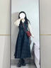 Dudant國際品牌女童學(xué)院風(fēng)裙子2025新款套裝大童洋氣背心裙襯衣兩件套裙 XHX8055學(xué)院風(fēng)綠格子裙套裝[綠色 120 cm建議身高115左右 曬單實(shí)拍圖