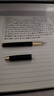派克（PARKER）【下單即贈30ml墨水】鋼筆簽字筆學(xué)生練字筆商務(wù) IM系列純黑麗雅金夾墨水筆 曬單實(shí)拍圖