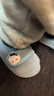 貝瑞加（Babyprints）寶地板襪秋冬加絨嬰兒襪子室內軟底學(xué)步襪套保暖隔涼柔軟 藍M 曬單實(shí)拍圖