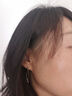 RSON線條交叉耳環(huán)女輕奢高級(jí)感999純銀耳釘小眾設(shè)計(jì)感流蘇耳墜耳飾品 線條交叉耳環(huán)一對(duì)-999足銀 曬單實(shí)拍圖