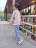 艾諾輪兒童牛仔褲男長(zhǎng)褲6一15歲中大童中小學(xué)生小男孩男童秋季天裝款休閑童裝褲子薄款休閑寬松帥氣褲子潮 字母A--春秋款 150 曬單實(shí)拍圖