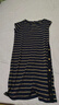 皮爾卡丹（pierre cardin）條紋連衣裙女2026新款夏季寬松顯瘦中長(cháng)款洋氣休閑短袖t恤裙子女 藏青色 M 曬單實(shí)拍圖