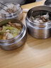 恩爾美（nRMEi）保溫飯盒不銹鋼大容量24小時超長保溫桶學(xué)生上班族便攜多層提 鍋 富貴紫3.0L 四層【保溫袋+餐具】 曬單實拍圖