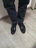 卡帝樂(lè )鱷魚(yú)（CARTELO）新品皮鞋男夏季透氣鏤空軟底內增高黑色商務(wù)正裝休閑涼皮鞋男 黑色(66773)內增高 43 曬單實(shí)拍圖