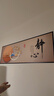 豪咖靜心如意床頭畫(huà)臥室裝飾畫(huà)福運連連客廳掛畫(huà)現代簡(jiǎn)約沙發(fā)墻自粘畫(huà) CT靜心黑邊 寬80長(cháng)240厘米印框 曬單實(shí)拍圖