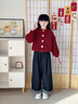 女童毛衣外套秋冬2025新款女大童紅色針織兒童初中生開(kāi)衫本命上衣 單件哦-紅色毛衣 150 曬單實(shí)拍圖