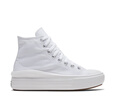 匡威（Converse）官方 All Star Move女高幫云朵厚底鞋小白鞋568498C 568498C/白色 37 曬單實(shí)拍圖