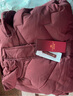 俞兆林（YUZHAOLIN）媽媽冬季洋氣羽絨棉服中年女秋冬裝短款棉衣中老年加厚小棉襖外套 酒紅色 XL （建議105斤以下） 曬單實(shí)拍圖