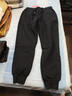 猶抱琵琶加絨加厚休閑褲女冬季外穿保暖加絨褲寬松運動(dòng)褲羊羔絨暖暖褲衛褲 黑色（加絨） 4XL建議149-158斤 曬單實(shí)拍圖