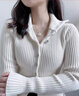 森之戀足銀項鏈女銀鎖吊墜平安鎖長命鎖小眾高級感鎖骨鏈送女人禮物 銀白色 曬單實拍圖
