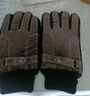 北極絨真皮手套男士冬天騎車(chē)保暖加厚加絨觸屏防風(fēng)防寒騎行摩托車(chē)棉手套 井字款棕色 曬單實(shí)拍圖