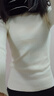 寶娜斯（BONAS）純色半高領(lǐng)長(cháng)袖毛衣女內搭打底衫春秋冬韓版百搭修身針織衫女上衣 半高領(lǐng)杏色 均碼 (80-140斤) 曬單實(shí)拍圖