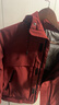 鴨鴨沖鋒衣羽絨服男女防水登山戶外時(shí)尚情侶冬季防風(fēng)保暖加厚外套 安哥拉紅色 XS （80-105斤） 曬單實(shí)拍圖