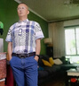 LAXSESU夏季短袖襯衫男士牛津紡商務(wù)休閑中青年透氣薄款格子襯衣 D-2314:短袖款 41 曬單實(shí)拍圖