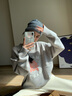 MARDI玫瑰刺繡毛衣女2024秋冬季新款休閑簡約綿羊毛圓領(lǐng)針織上衣 TF931 花奶灰 均碼 曬單實拍圖