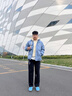 VUUG男士棉衣冬季外套假兩件冬天防寒服男裝加厚棉襖2024新款羽絨棉服 藍(lán)色 XL （建議110-130斤） 曬單實(shí)拍圖