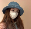 萬佳臻復(fù)古牛仔漁夫帽女春夏日系大頭圍遮陽防曬盆帽旅行顯臉小水桶帽子 牛仔帽【深藍色】 曬單實拍圖