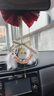 艾可斯汽車掛件保平安車內掛飾平安符后視鏡裝飾車載吊飾網紅女神款 平安喜樂粉水晶+羽毛掛件 曬單實拍圖