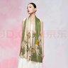 萬(wàn)事利真絲絲巾桑蠶絲女印花長(cháng)巾送媽媽生日禮物絲巾禮盒 玉蘭賦 曬單實(shí)拍圖