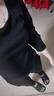 方領(lǐng)打底衫女秋冬內搭長(cháng)袖t恤女洋氣百搭修身顯瘦上衣 愚仁服飾1039黑色 L 曬單實(shí)拍圖